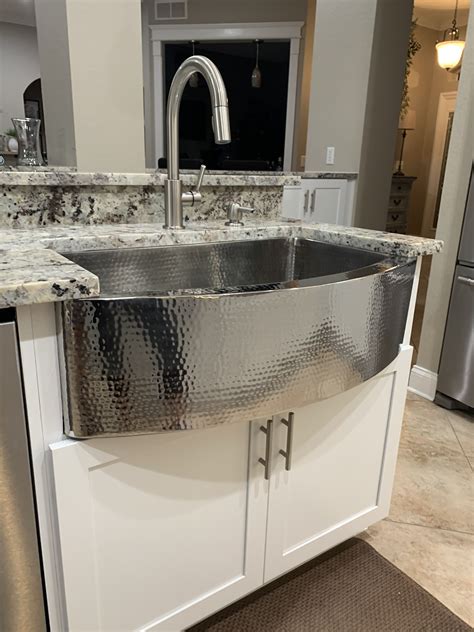 stainless steel farmhouse sink with gray cabinets|stainless steel farmhouse sink overmount.